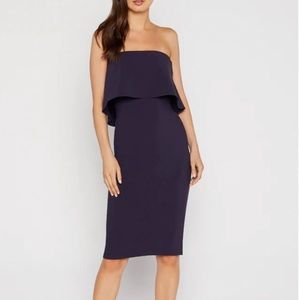 Likely Driggs Strapless dress. Midi. Never worn, size 4